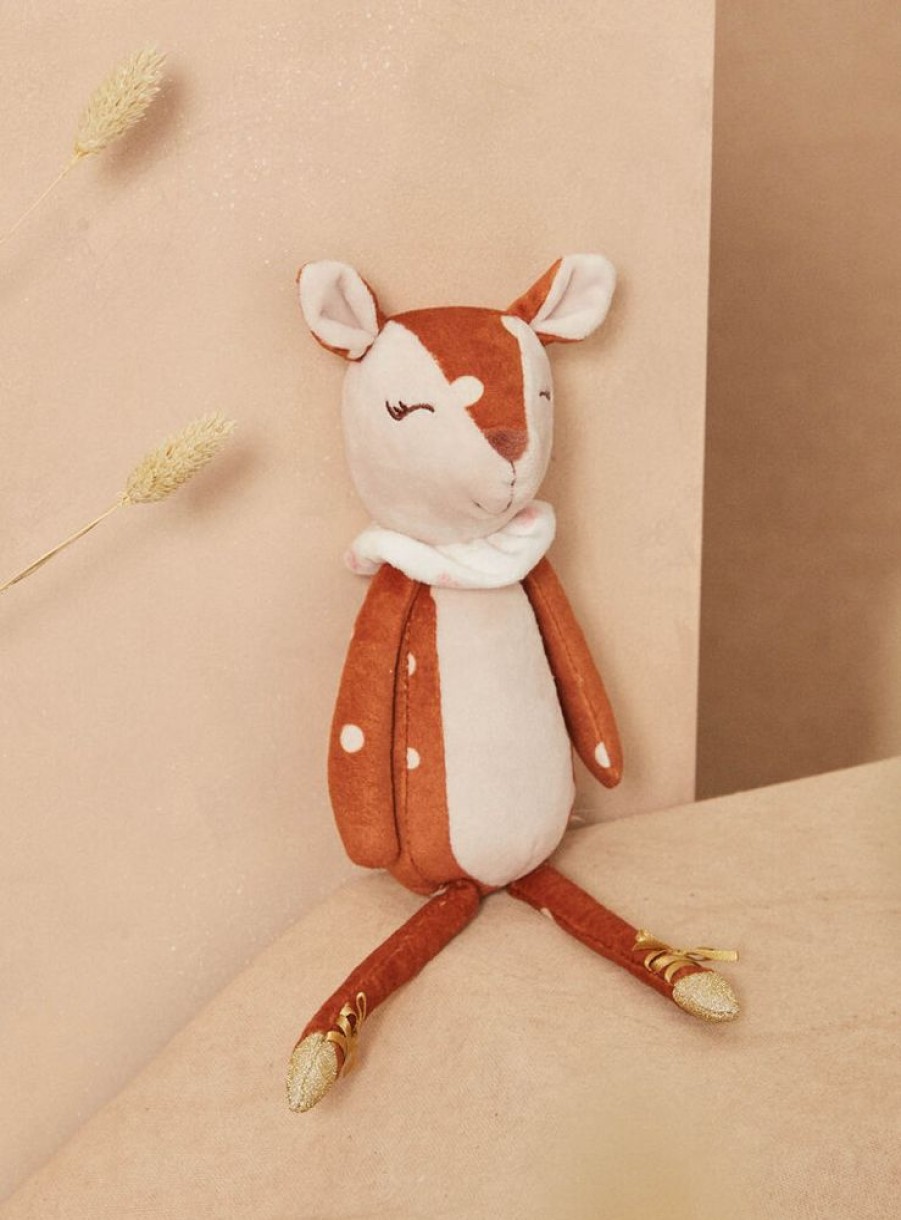 Naissance Sergent Major Jouets & Doudous | Doudou De Naissance Biche Grege Et Roux